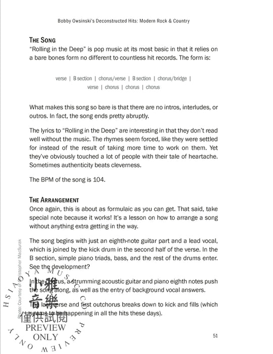 Bobby Owsinski's Deconstructed Hits: Modern Rock & Country Uncover the Stories & Techniques Behind 20 Iconic Songs | 小雅音樂 Hsiaoya Music