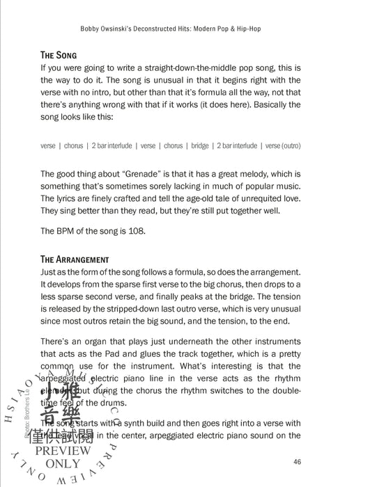 Bobby Owsinski's Deconstructed Hits: Modern Pop & Hip-Hop Uncover the Stories & Techniques Behind 20 Iconic Songs | 小雅音樂 Hsiaoya Music