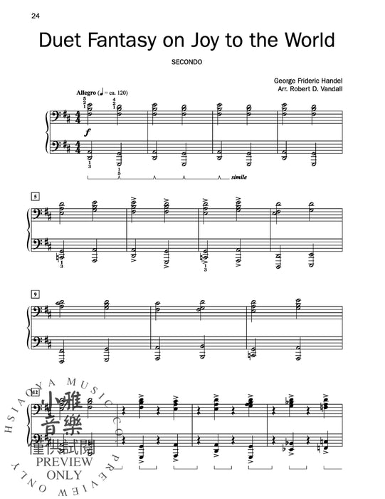 Christmas Duet Fantasies 4 Arrangements for Early Intermediate to Late Intermediate Pianists 二重奏 幻想曲 | 小雅音樂 Hsiaoya Music