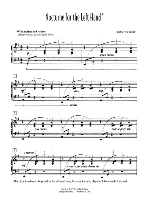 Nocturne for Left Hand (for left hand alone) 夜曲 | 小雅音樂 Hsiaoya Music