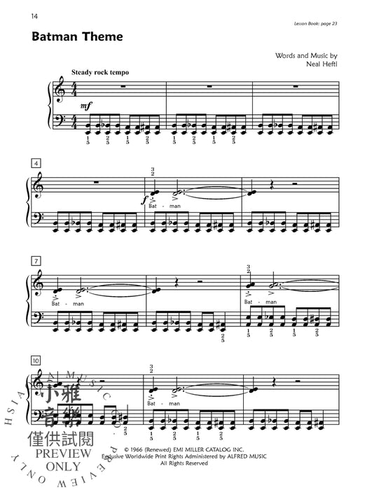 Premier Piano Course, Pop and Movie Hits 4 鋼琴 | 小雅音樂 Hsiaoya Music