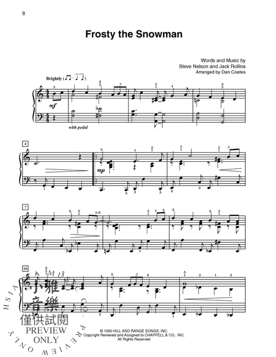 Dan Coates Popular Piano Library: Popular Christmas Hits 鋼琴 | 小雅音樂 Hsiaoya Music