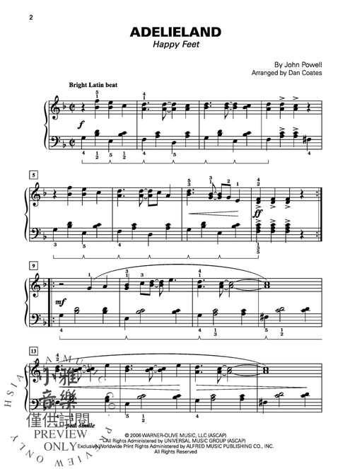 Dan Coates Popular Piano Library: At the Movies, Book 3 鋼琴 | 小雅音樂 Hsiaoya Music