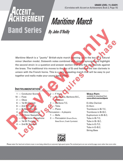 Maritime March 進行曲 總譜 | 小雅音樂 Hsiaoya Music