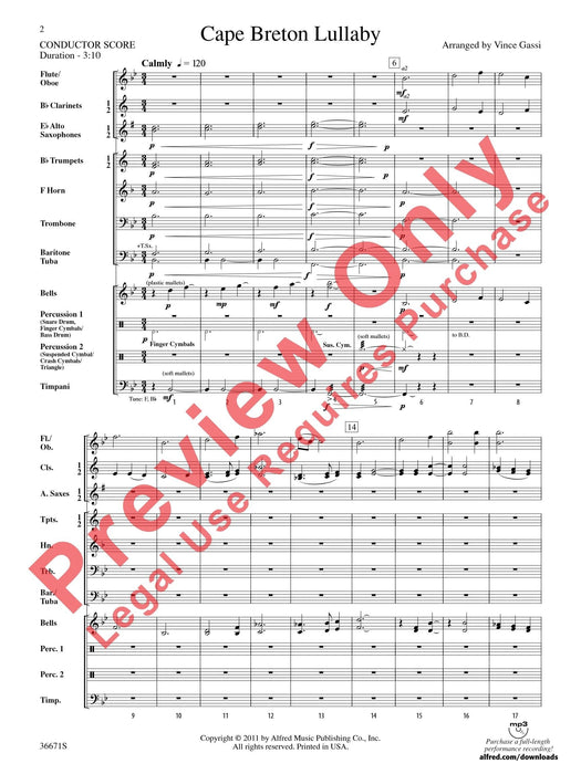 Cape Breton Lullaby 搖籃曲 總譜 | 小雅音樂 Hsiaoya Music