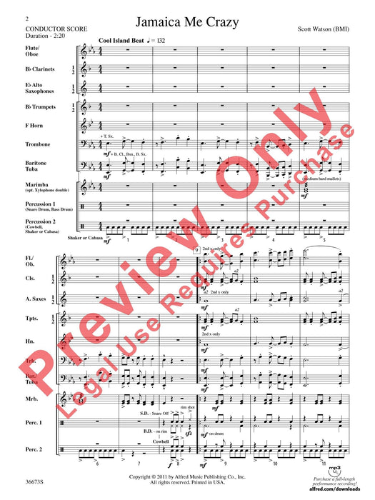 Jamaica Me Crazy 總譜 | 小雅音樂 Hsiaoya Music