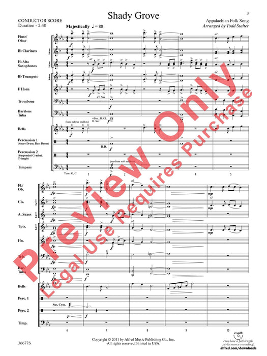 Shady Grove 總譜 | 小雅音樂 Hsiaoya Music