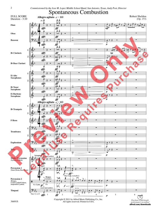 Spontaneous Combustion 總譜 | 小雅音樂 Hsiaoya Music