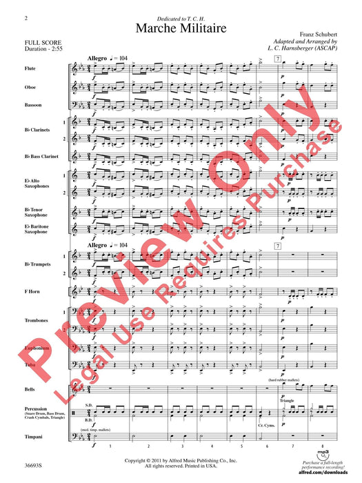 Marche Militaire 進行曲 總譜 | 小雅音樂 Hsiaoya Music