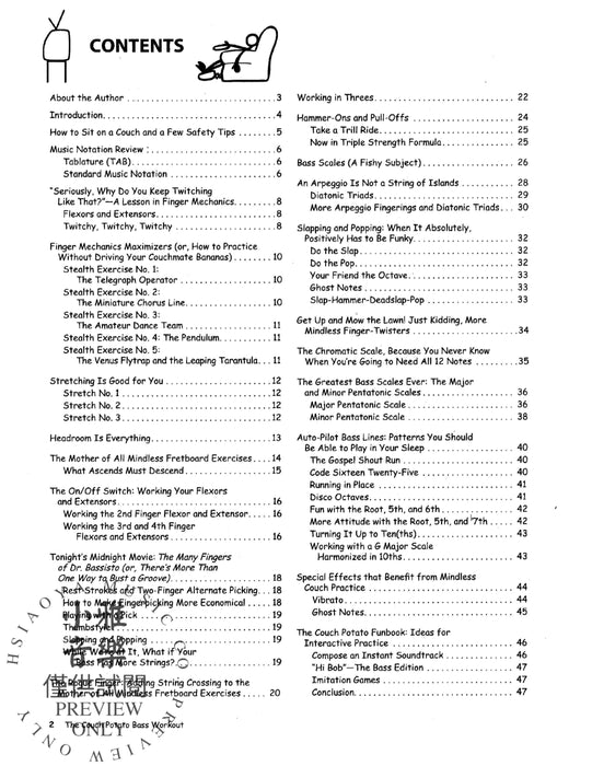 The Couch Potato Bass Workout Technique-Building Exercises You Can Do While Watching TV! 練習曲 | 小雅音樂 Hsiaoya Music