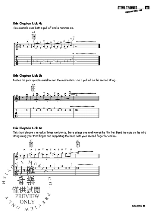 Steve Trovato's Beginning Blues Lead Guitar The Easiest Way to Start Playing Authentic Blues 藍調 吉他 藍調 | 小雅音樂 Hsiaoya Music