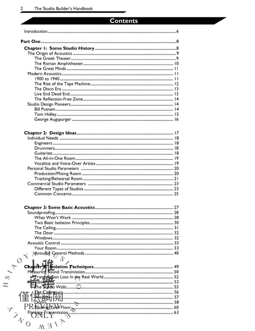 The Studio Builder's Handbook How to Improve the Sound of Your Studio on Any Budget | 小雅音樂 Hsiaoya Music