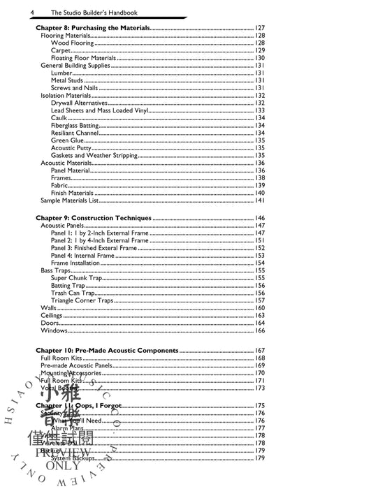 The Studio Builder's Handbook How to Improve the Sound of Your Studio on Any Budget | 小雅音樂 Hsiaoya Music