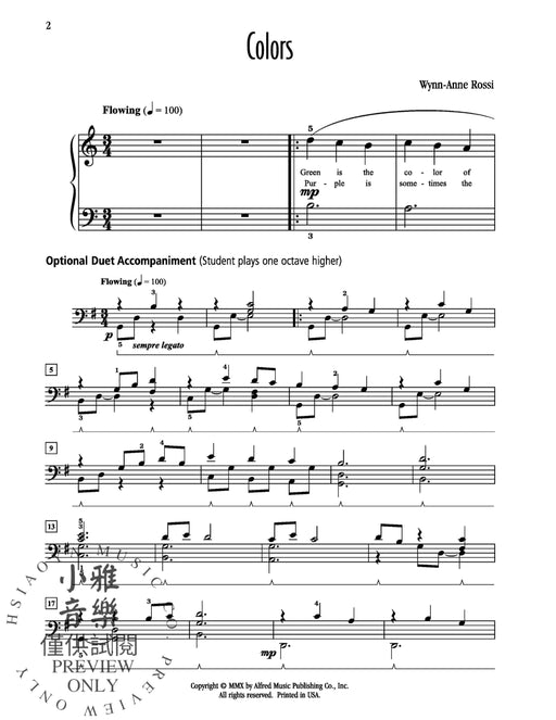 Colors | 小雅音樂 Hsiaoya Music