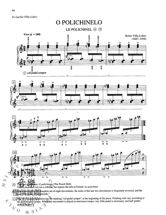 Villa-Lobos: A prole do bebê no. 1 維拉－羅伯斯 | 小雅音樂 Hsiaoya Music