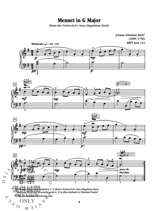 Classics for the Developing Pianist, Book 1 Core Repertoire for Study and Performance | 小雅音樂 Hsiaoya Music