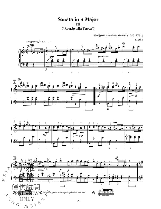 Classics for the Developing Pianist, Book 4 Core Repertoire for Study and Performance | 小雅音樂 Hsiaoya Music