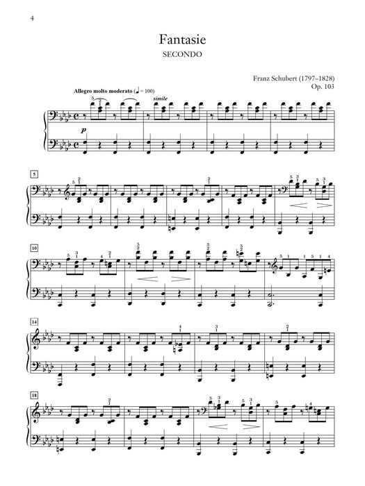 Schubert: Fantasie in F Minor, Opus 103, D. 940 舒伯特 幻想曲 作品 | 小雅音樂 Hsiaoya Music