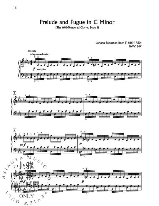 50 Piano Classics, Volume 1: Composers A-G 100 of the World's Most-Beloved Masterpieces in Two Volumes 鋼琴 小品 | 小雅音樂 Hsiaoya Music