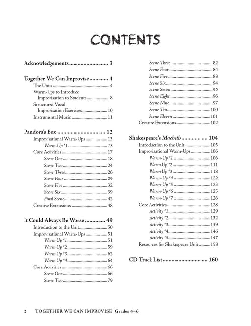 Together We Can Improvise, Volume 2 Units Based on Stories and Themes for Teachers 4--6 and Teaching Artists | 小雅音樂 Hsiaoya Music