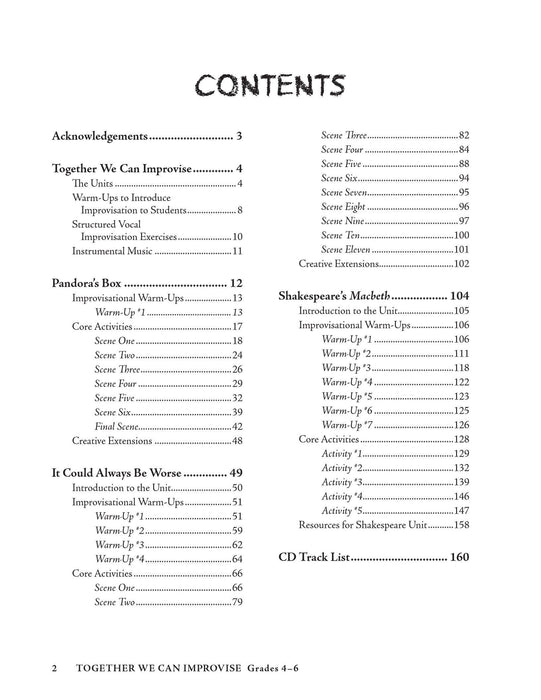 Together We Can Improvise, Volume 2 Units Based on Stories and Themes for Teachers 4--6 and Teaching Artists | 小雅音樂 Hsiaoya Music