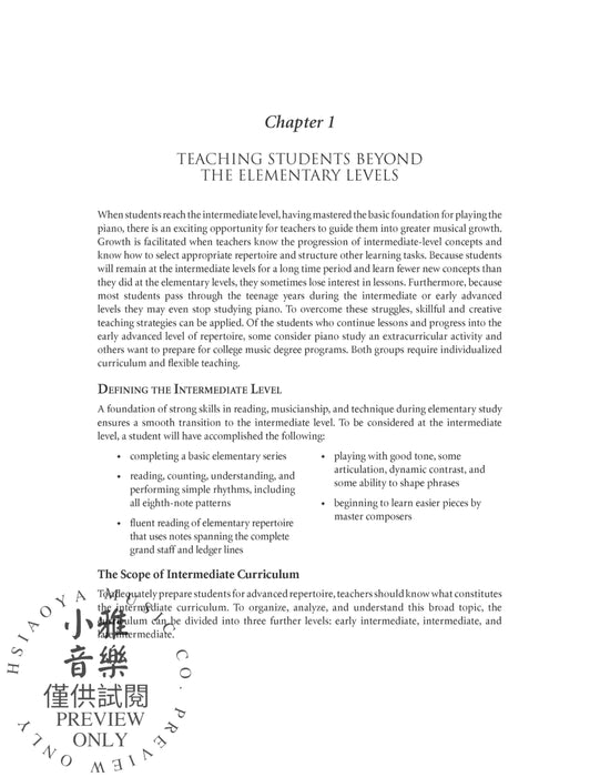 Professional Piano Teaching, Volume 2 A Comprehensive Piano Pedagogy Textbook 鋼琴 | 小雅音樂 Hsiaoya Music