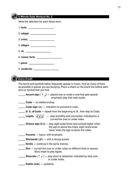 Theory for Busy Teens, Book A 8 Units with Short Written Exercises to Maximize Limited Study Time 練習曲 | 小雅音樂 Hsiaoya Music