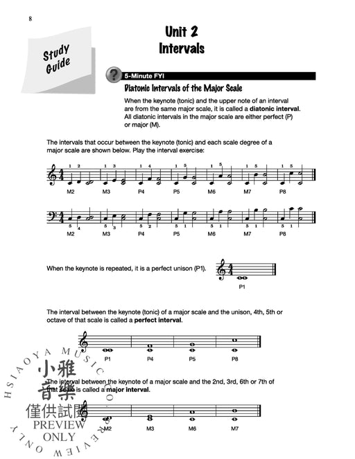 Theory for Busy Teens, Book 1 8 Units with Short Written Exercises to Maximize Limited Study Time 練習曲 | 小雅音樂 Hsiaoya Music