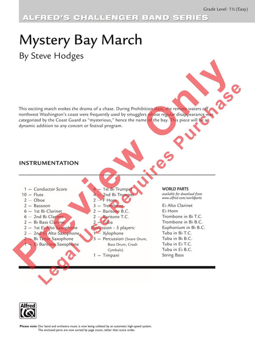 Mystery Bay March 神秘劇進行曲 總譜 | 小雅音樂 Hsiaoya Music