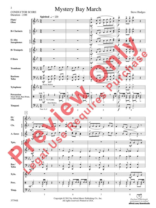 Mystery Bay March 神秘劇進行曲 總譜 | 小雅音樂 Hsiaoya Music