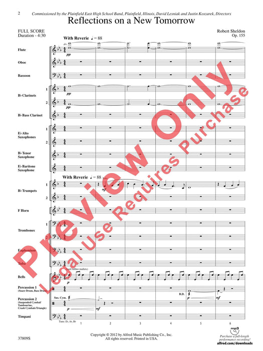 Reflections on a New Tomorrow 總譜 | 小雅音樂 Hsiaoya Music