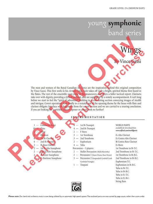 Wings From the Armed Forces Suite 組曲 總譜 | 小雅音樂 Hsiaoya Music