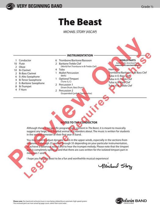 The Beast 總譜 | 小雅音樂 Hsiaoya Music