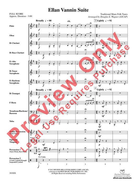 Ellan Vannin Suite 組曲 總譜 | 小雅音樂 Hsiaoya Music