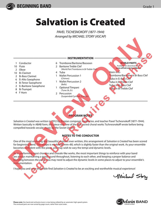 Salvation Is Created 總譜 | 小雅音樂 Hsiaoya Music