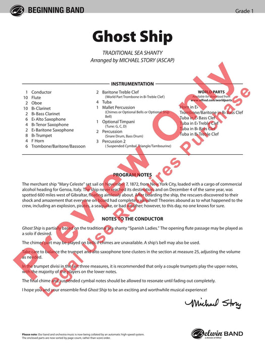 Ghost Ship 總譜 | 小雅音樂 Hsiaoya Music