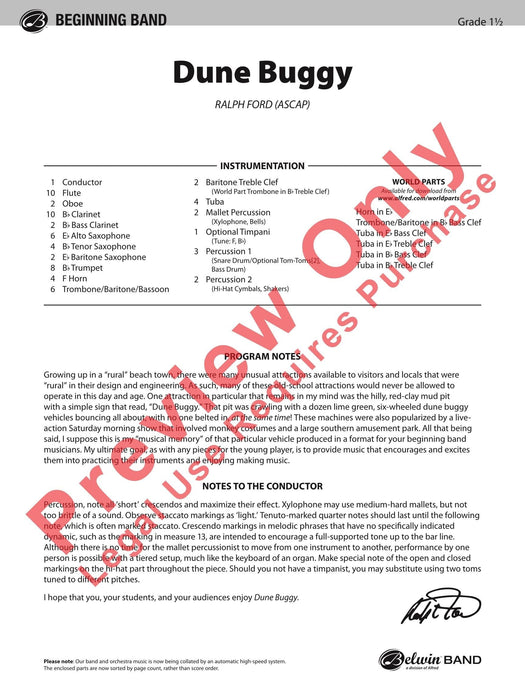 Dune Buggy 總譜 | 小雅音樂 Hsiaoya Music