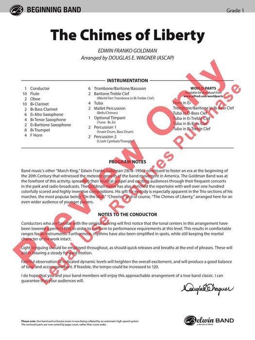 The Chimes of Liberty 總譜 | 小雅音樂 Hsiaoya Music