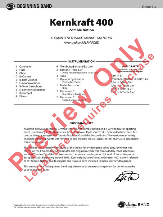 Kernkraft 400 Zombie Nation 總譜 | 小雅音樂 Hsiaoya Music