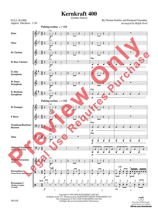 Kernkraft 400 Zombie Nation 總譜 | 小雅音樂 Hsiaoya Music