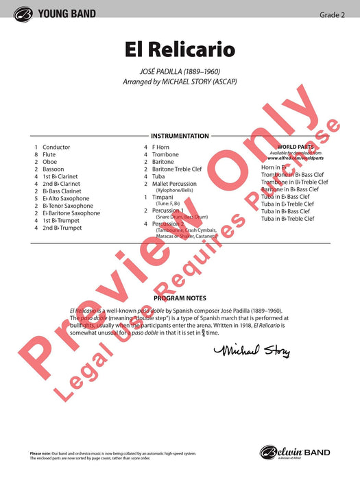 El Relicario 總譜 | 小雅音樂 Hsiaoya Music