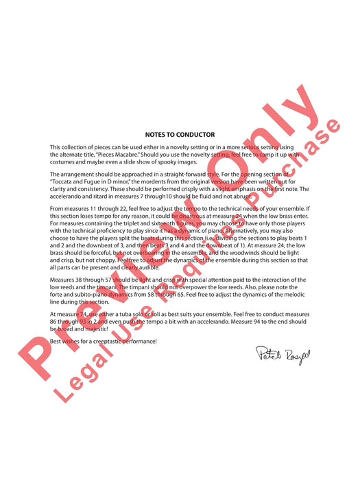 Band-O-Ween Pieces Macabre 小品 總譜 | 小雅音樂 Hsiaoya Music