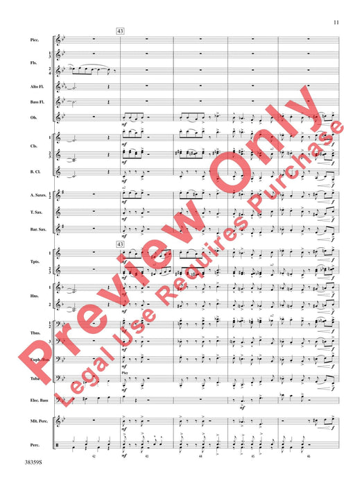 Those Fabulous Flutes Flute Quartet (or Optional Flute Choir) with Band Accompaniment 長笛 四重奏 長笛 伴奏 總譜 | 小雅音樂 Hsiaoya Music