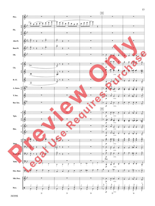 Those Fabulous Flutes Flute Quartet (or Optional Flute Choir) with Band Accompaniment 長笛 四重奏 長笛 伴奏 總譜 | 小雅音樂 Hsiaoya Music