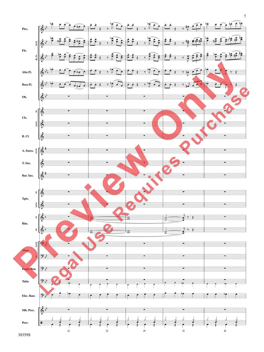 Those Fabulous Flutes Flute Quartet (or Optional Flute Choir) with Band Accompaniment 長笛 四重奏 長笛 伴奏 總譜 | 小雅音樂 Hsiaoya Music