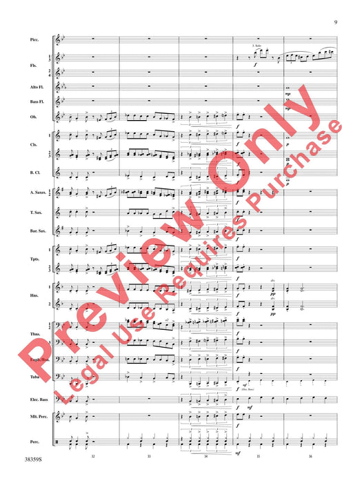 Those Fabulous Flutes Flute Quartet (or Optional Flute Choir) with Band Accompaniment 長笛 四重奏 長笛 伴奏 總譜 | 小雅音樂 Hsiaoya Music