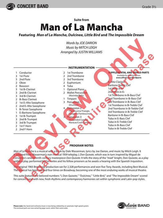 Man of La Mancha 總譜 | 小雅音樂 Hsiaoya Music