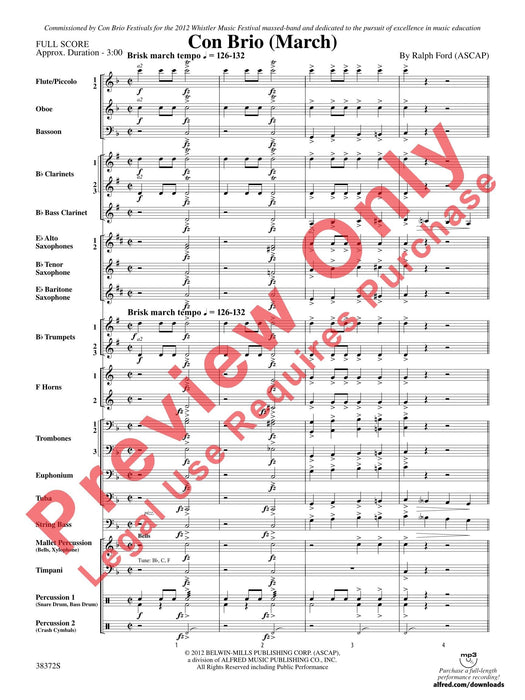 Con Brio March 進行曲 總譜 | 小雅音樂 Hsiaoya Music