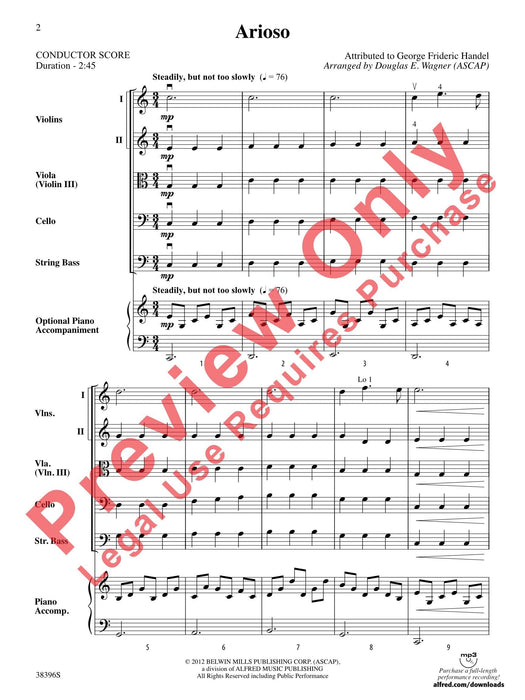 Arioso 總譜 | 小雅音樂 Hsiaoya Music