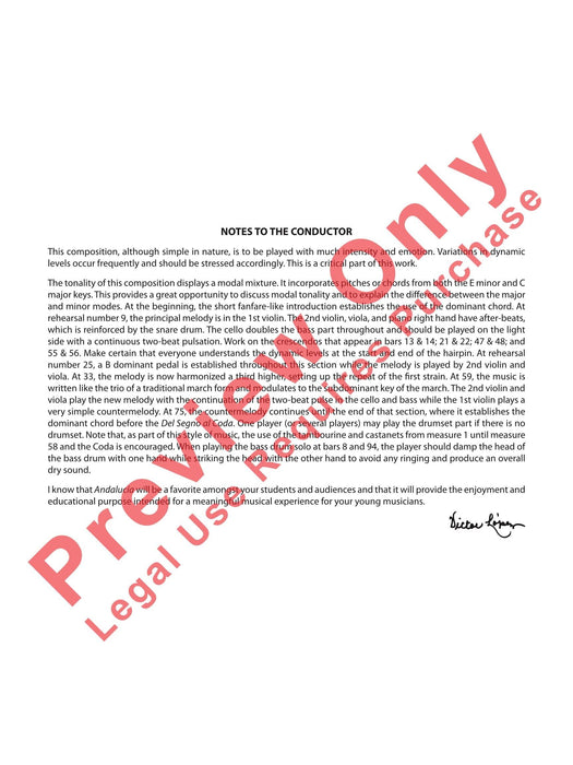 Andalucía 總譜 | 小雅音樂 Hsiaoya Music